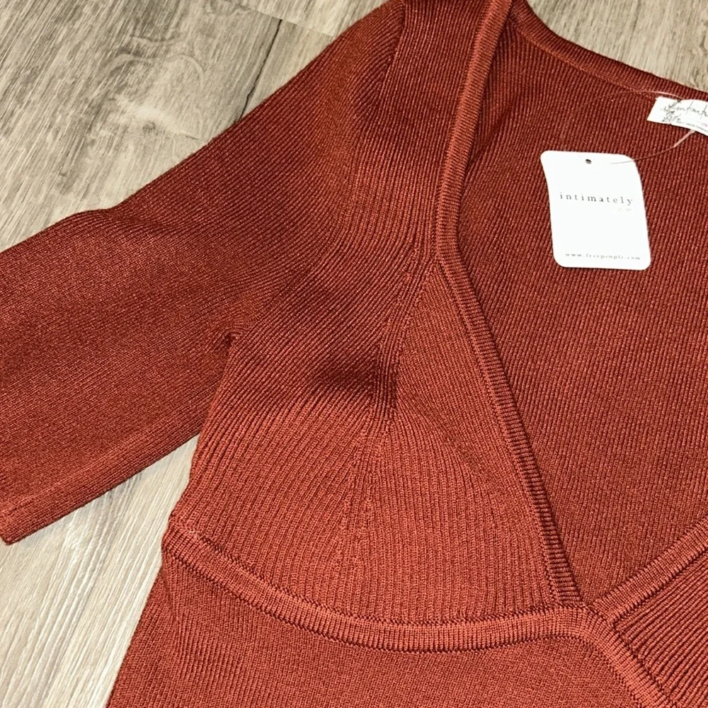 Free people Teagan Swit Short sleeve sweater shirts